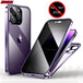 Double Glass Anti-Peep Privacy Magnetic Adsorption Case for iPhone 15/14/13/12 | Camera Lens Protection Cover